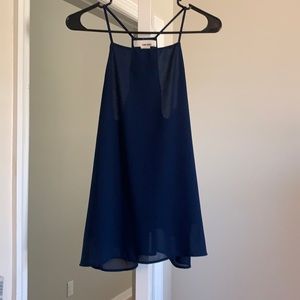 Women’s navy tank top